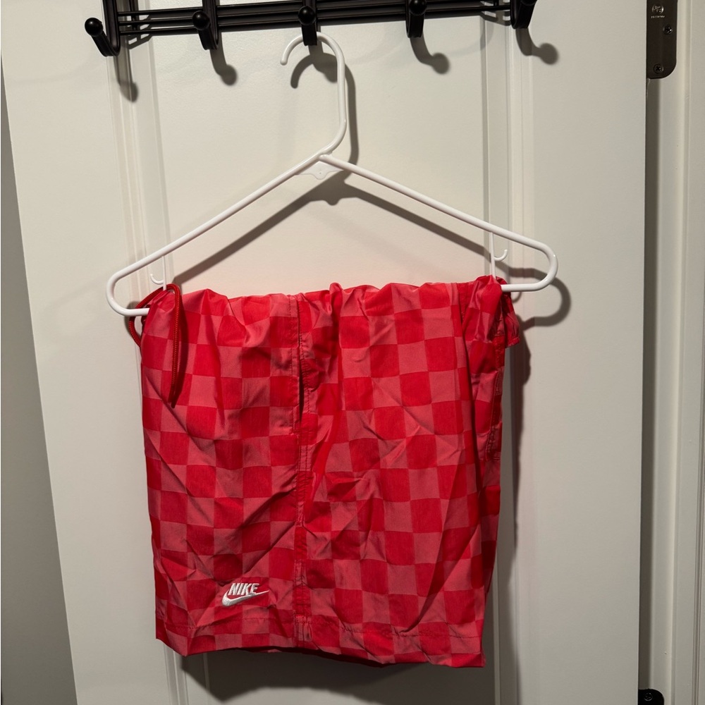 Nike Red Checkered Skirt